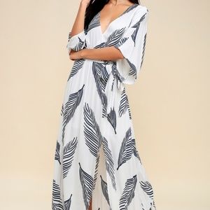 Lulu's Sign of the Times kimono wrap dress